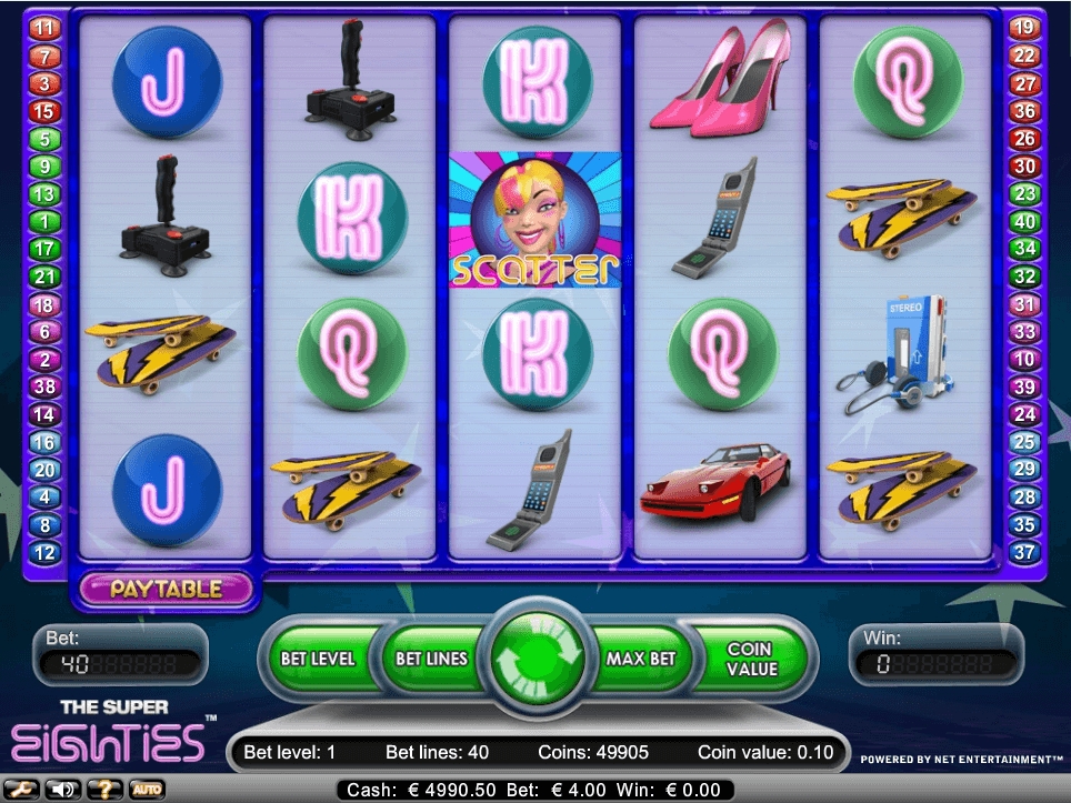 Игровые аппараты «Super Eighties» — азартное развлечение для гостей LEON casino